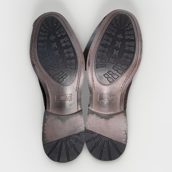 Johnston & Murphy J&M 1850 Brown Suede Zip Boots Men's Size 11 M Style #59-11942 - Picture 6 of 9